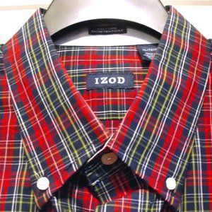 Izod LS XL Easy Care Red Blue Yellow White